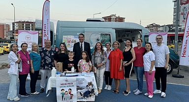 Çocuklara diş taraması yapıldı
