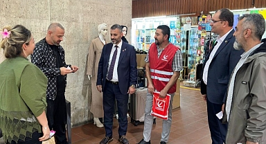 Yeniden Refah için, esnafı ziyaret etti