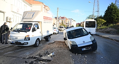 Araç çamura saplandı