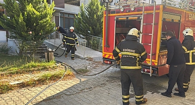Evin deposunda çıkan yangın söndürüldü