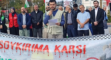 İsrail'in Gazze'ye yönelik saldırıları protesto edildi