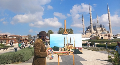 Mimar Sinan'ın ustalık eserini resmetti