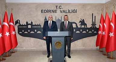 Uyanık, Edirne Valisi Sezer’i ziyaret etti