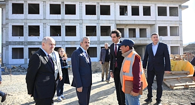 Vali, Keşan'da okul inşaatlarını inceledi