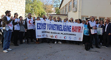 Edirne’de aile hekimleri iş bıraktı