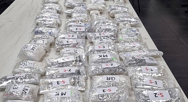 21 kilo kaçak gümüş yakalandı