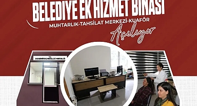 BELEDİYE EK HİZMET BİNASI AÇILIYOR
