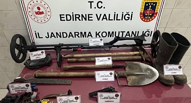 Define kazıcıları suçüstü yakalandı