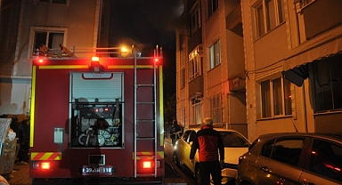 Evde çıkan yangın söndürüldü