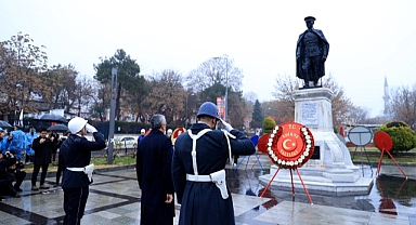 Gazi Mustafa Kemal Atatürk'ün Edirne'ye gelişinin 94. yıl dönümü kutlandı