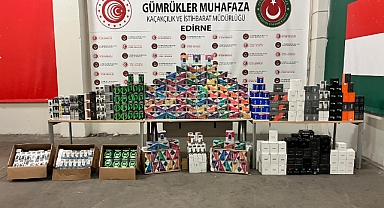 Kapıkule'de 16 bin 500 kaçak elektronik sigara ele geçirildi