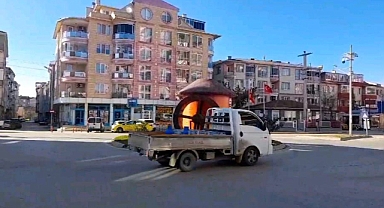 Taksici esnafının döner kavşak serzenişi