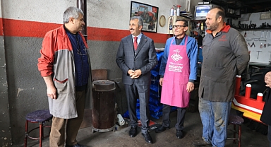 Vali Sezer sanayi esnafını ziyaret etti