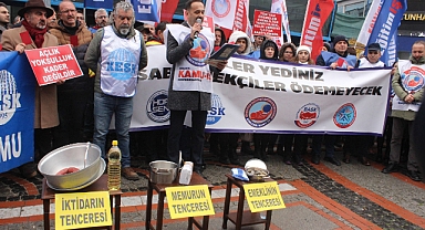 Memur emekçilerden tencereli eylemi!