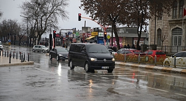 Edirne'de sağanak etkili oldu