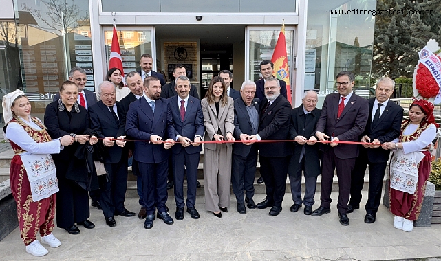 Karadağ Edirne Fahri Konsolosluğu açıldı