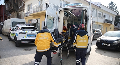 Motorsiklet kazasında 2 kişi yaralandı