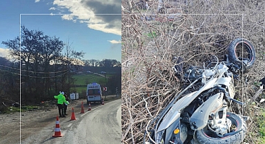 Motosikletin sürücüsü öldü