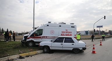 Kırklareli kavşağında kaza