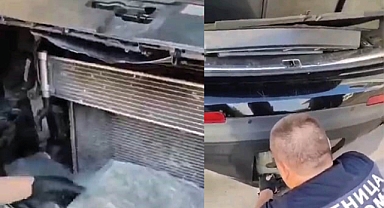 Radyatör ve tamponda 17.5 kilo Esrar yakalandı