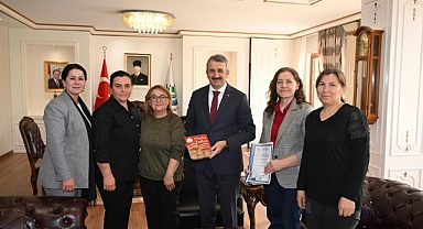 Üretici kadınlardan Edirne Valisi Sezer'e ziyaret