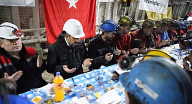 Vali Sezer, madencilerle iftar yaptı