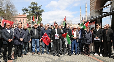 İsrail’in Gazze’ye yönelik saldırıları protesto edildi