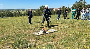 İtfaiye Müdürlüğü’nden Yangın Eğitimi ve Tatbikat