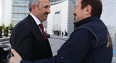 Vali Sezer’den, AFAD Başkanı Pehlivan’a ziyaret