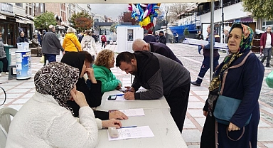 Vatandaştan İmza kampanyasına tam destek