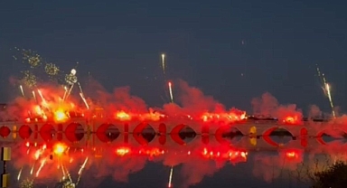 EDİRNE ultrAslan’dan KÖPRÜ ÇIKARMASI