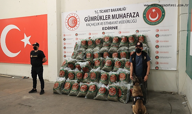 Kapıkule'de 382 kilogram esrar ele geçirildi