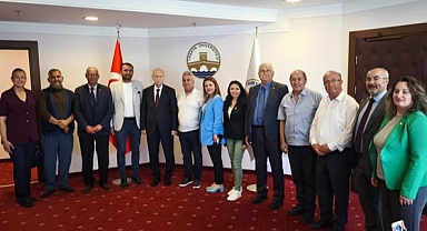Mahalle muhtarlarından Rektör Hatipler'e ziyaret