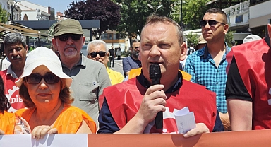 İşçiler haklarını talep etti