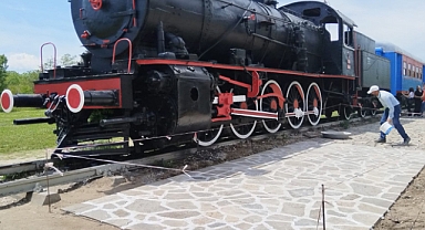 Nostaljik kara trenin bakımı yapıldı