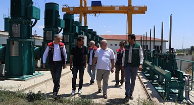 Sulama pompa istasyonlarında incelemede bulunuldu