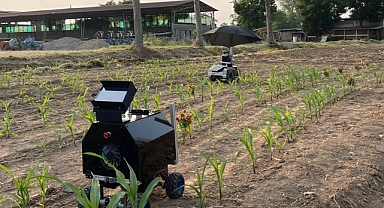 Tarımda noktasal ilaçlama yapabilen robot geliştirdiler