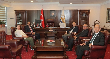 ÇAKMAK’TAN REKTÖR HATİPLER’E VEDA ZİYARETİ