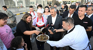Gurbetçilere renkli karşılama
