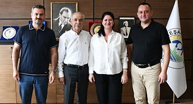 Akın'dan Özcan'a ziyaret