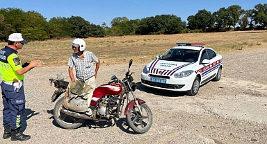 JANDARMADAN MOTOSİKLET DENETİMİ