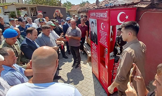 Şehit Özsu adına hayır çeşmesi