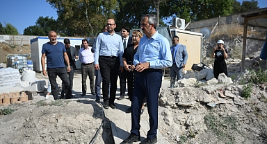 Tarihi hamamda restorasyon çalışmaları sürüyor