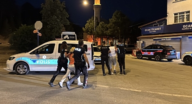 Uygulamayı görünce yayan kaçmak istedi, yine yakalandı