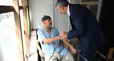 Vali Sezer'den Kore gazisi Şahin'e ziyaret