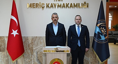 Vali Sezer'den Meriç Kaymakamı Güvenç'e ziyaret