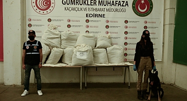 114 kilogram esrar ele geçirildi