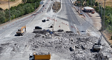 Avrupa Otoyolu'nda Gişe Yıkımı