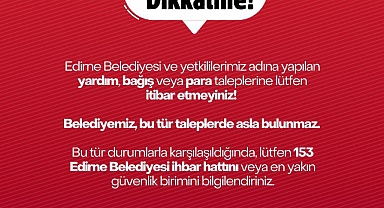 Edirne Belediyesinden 