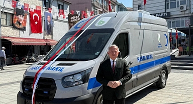 İpsala Belediyesi’ne Yeni Hasta Nakil Aracı
